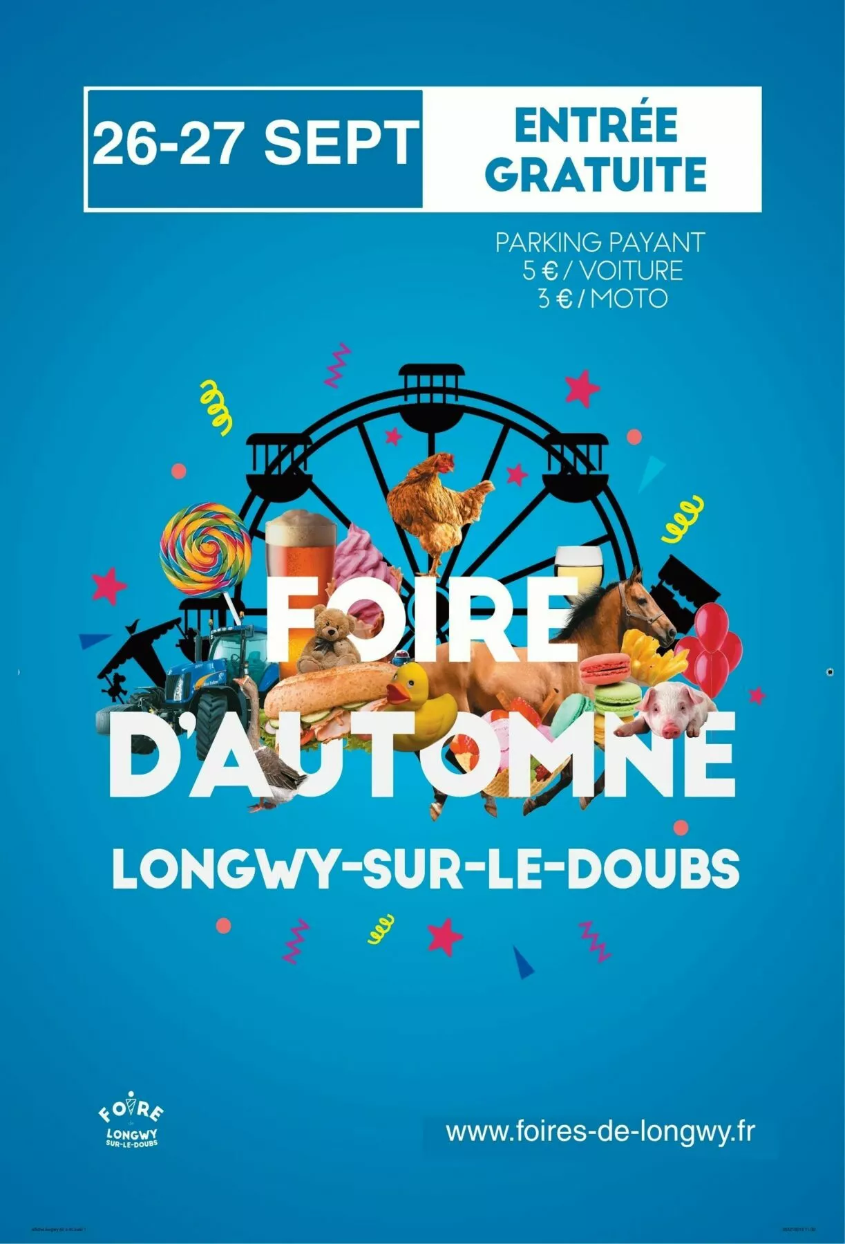 🍂 FOIRE D’AUTOMNE – LONGWY SUR LE DOUBS 26 et 27 septembre 2026🍂